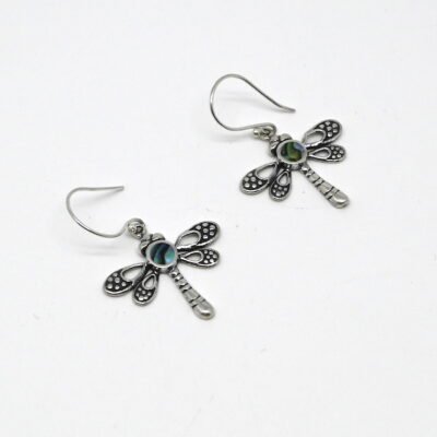 Abalon Dragonfly Earring